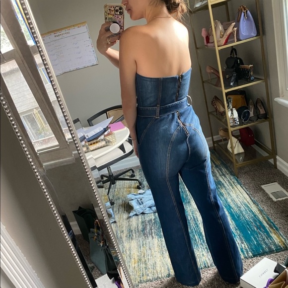Alice & Olivia Denim jumpsuit - Picture 7 of 7
